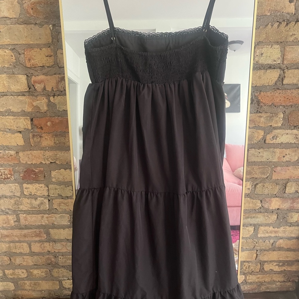 Zara Black Poplin Maxi Dress - Picture 6 of 6